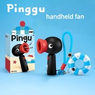 Pingu Portable Handheld Fan 3-Speed Wind Speed Children Hanging Neck Electric Fan Small Mini USB Fan