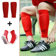 ถุงเท้า2คู่/เซ็ตสำหรับสนับแข้งป้องกันขาสำหรับเล่นฟุตบอลป้องกันขา + ถุงเท้าฟุตบอลคุณภาพสูงผู้ชาย