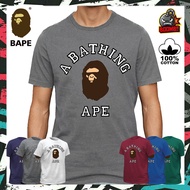 🔥100% PREMIUM COTTON🔥 BAPE Cotton Tshirt T Shirt Streetwear Round Neck Men Women Unisex Baju Lelaki Wanita Perempua