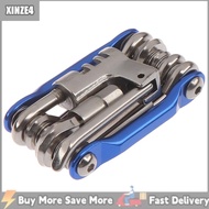 XINZE4 Dụng cụ sửa chữa xe đạp đa năng cờ lê nan hoa lục giác Xích Bộ 11 trong 1