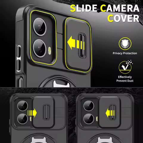 Rotatable Stand Holder Protection Case for MOTOROLA MOTO G 5G 2025 2024 G Power 5G Stylus Shockproof