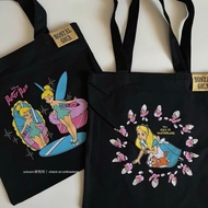 愛麗絲夢遊仙境 Tote Bag 收納袋 迪士尼公主 alice 環保袋 雜物袋 旅行袋 帆布袋 單肩包 tinkerbell 小仙子 🧚🏻 實用袋 多用途袋 公仔 禮物 送禮 生日禮物 聖誕禮物 新