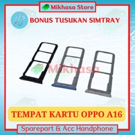 Sim Tray Simtray Opoo A16 - A54 4G Simlock Sim Card Slot Holder Container For Simcard Sim Card Memory Memory In Hp Handphone OPPO A16 Original