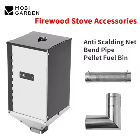 MOBI GARDEN Pellet Fuel Bin Anti Scalding Net Firewood Stove Accessories Outdoor Camping Cookware Po