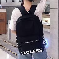 Sifubeg Floless Three Line Backpack 0343 (Black) Beg sekolah lelaki murah beg sekolah perempuan mura