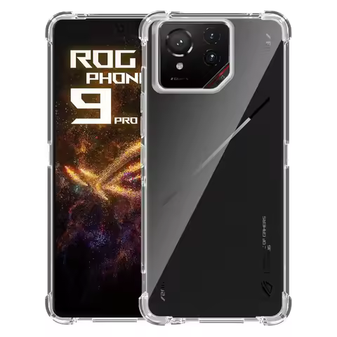 For Asus Rog Phone 9 Soft TPU Transparent Phone Case for Asus Rog Phone 9 8 Pro Protective Cover Air