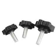 (XCF-Galvanized Torx Hand Screw 6 Star Plastic Handle Screw Star Plastic Head Handle Knob Bolt 25mm 