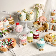 Fun Simulation Food Plush Doll Keychain School Activity Gift Cake Baguette Doll Keychain Wholesale T