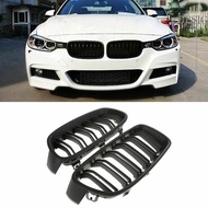 BMW 3-SERIES F30 F32 F36 5SERIES F10 E60 M3 M4 M5 MSPORT FRONT GRILL DOUBLE GLOSSY BLACK BODYKIT