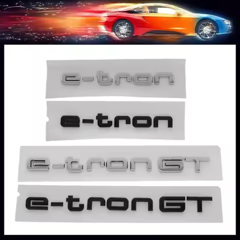 3D Premium e tron e-tron GT Letters For Electric Q2 Q5 Q7 Q8 car Engine Hood Fender trunk Tail Rear 