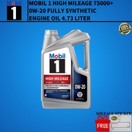 Mobil 1 HIGH MILEAGE 75000+ 0W-20 4.73L Engine oil (Full Synthetic)