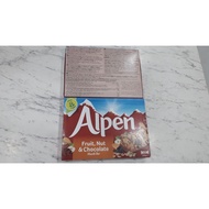 Nuclear &amp; Chocolate Breakfast Cereals [Uk] ALPEN Fruit Nut &amp; Chocolate Muesli Bar (hsd; 11 / 08 / 2022)