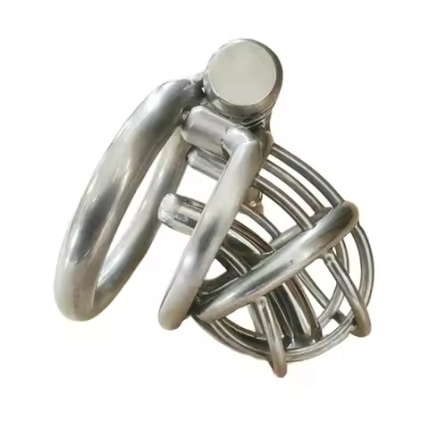 Stainless Steel Urethral Chastity Cage Male Customizable Metal Restraint Cock Cage Men's BDSM CBT Ca