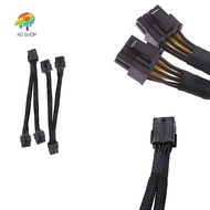 [In stock]-2PCS GPU PCIe 8 Pin Female to Dual 2X 8 Pin (6+2) Male PCI Express Power Adapter Braided 