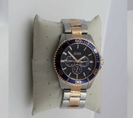 Jam Tangan Pria Guess W0172G3 Silver Rosegold Rantai Original