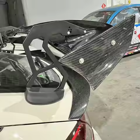 Suitable For Honda FL5 Civic Type R Carbon Fiber Modified SPOON Fixed Wind Wing GT Rear Spoiler Tail