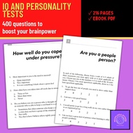 [SS12] Test Your IQ | IQ and Personality Tests | Questions with Answers | IQ Test Book