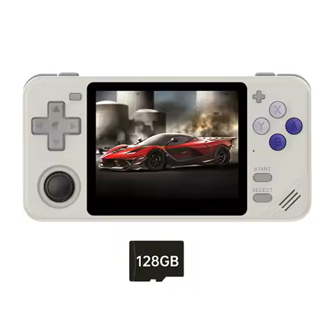 Stylish-RGB10X Handheld Game Console 3.5 Inch IPS Screen 128GB Open Source For GBA GBC PSP NDS Simul