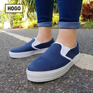 [ส่งเร็วพิเศษ!] HOGO รองเท้าผ้าใบ สลิปออน รองเท้าผ้าใบผู้หญิง Slip on รองเท้าแบบสวม รองเท้า รองเท้าผ