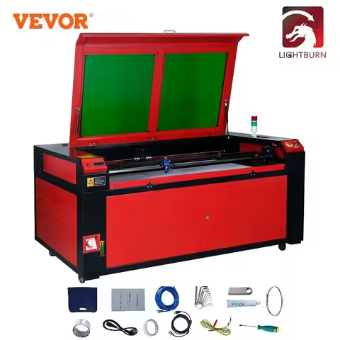 VEVOR CO2 Laser Engraver 50W 60W 80W 100W 130W With Laser Tube RUIDA Lightburn Laser Engraving Carvi