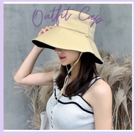 Outfit Cap Double Sided Hat Buckle Hat Korean Beach Hat Japanese Fashion Styled Ins Fisherman Hats C
