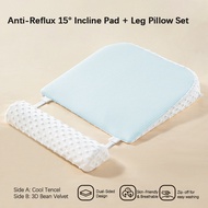 SUNVENO Anti Spitting Milk Pillow for Baby Nursing Pillow for New Born Baby Slope Pillow 0 - 25° Fee