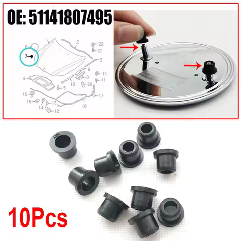 10X Hood & Trunk Logo Emblem Grommet Clip Holder Fit For BMW X1 Z3 Z4 X3 X5 X6 Z8 E84 E83 F25 E70 E7
