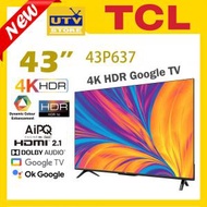 43P637 43吋 4K HDR Google TV 電視 P637