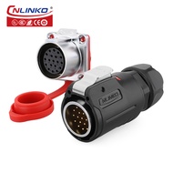 【Best-Selling】 cnlinko M24 PBT plastic 10 12 19 24 pin outdoor multi core AC DC IP67 waterproof conn