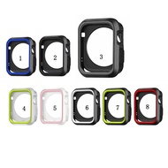Silicone Case Cover Frame For Apple Watch Series 9 8 7 SE 6 5 4 3 2 1 45mm 41mm 44mm 40mm