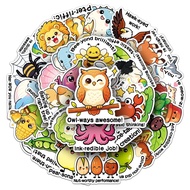 50Pcs/Set ❉ Funny Emoji English Rewards Series 02 Stickers ❉ DIY Fashion Waterproof Doodle Decals St