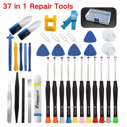 37 in 1 Mobile Phone Repair Tools Kits Phones Opening Screen Pry Mobile Phone Screwdriver Tools for 