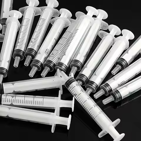 5 10 20 50 100Pcs 2/2.5ml Nutrient Syringe Measuring Plastic Syringe Individually Packaged For Anima