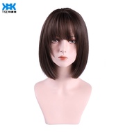 TSE Tóc giả nữ thẳng vai dài Anime Ngắn Tóc giả hóa trang bangs tóc MLS-MGA-211