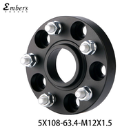 Wheel Spacer Adapter PCD 5x108 CB 63.4 For Ford Focus C-MAX Taurus Volvo S60 Jaguar XJ XF XK S-TYPE PoleStar M12x1.5 1 piece