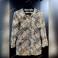 Kemeja Kerja Batik Wanita Blouse Batik Wanita Preloved/Thrift