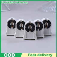Ed 5Pcs T8/G13 Fluorescent Lamp Holder Heat-Resistant Lamp Holder Light Tube Holder Household Light 