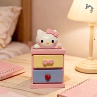 [JJ HOME] Hello Kitty Cute Jewelry Box Ring Double-Layer Storage Box HelloKitty Desktop Decoration D