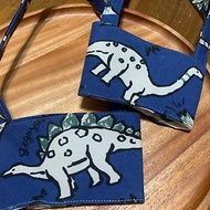 文青風環保手提杯袋 恐龍 侏羅紀 吸睛藍 手工雙面 環保飲料袋