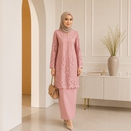 EZE FASHION 17144 BAJU KURUNG PAHANG EMBROIDREY WITH MOSS CREEPE
