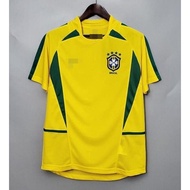 2002 Brazil retro jersey-Brazil Ronaldo Rivaldo Football Vintage Sports Jersey Ronaldinho football s