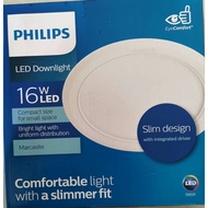 PHILIPS 59531 16W ROUND MARCASITE LED SLIM DOWNLIGHT 16W/