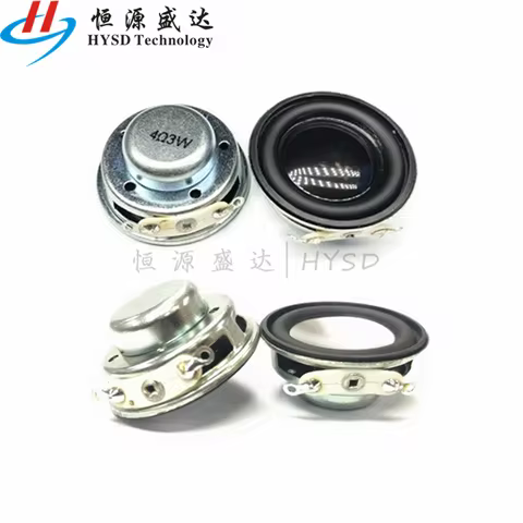 2pcs Mini Speakers 3W 4ohm 8ohm Amplifier Rubber Gasket Loudspeaker Trumpet 3 Watt 4 ohms Speaker Ho
