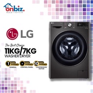 LG 11KG/7KG AI Direct Drive Front Load Washer Dryer