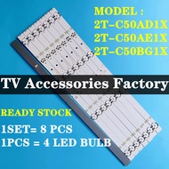 SHARP 2T-C50AD1X 2T-C50AE1X 2T-C50BG1X TV LED BACKLIGHT BARU READY STOCK 2TC50AD1X 2TC50AE1X 2T-C50A