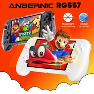 【MSIA STOCK】ANBERNIC RG557 Handheld Gaming Console 5.48" AMOLED HD Screen Android 14 Processor Dimen