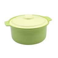 HIJAU 8.5" Green Upright Lid Bowl T0208 | Melamine Bowl Vegetable Serving Container