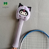 ALANFY Cartoon Badminton Racket Protector, Elastic Non Slip Badminton Racket Handle Cover, Drawstring Cinnamoroll Kt Cat Badminton Racket Grip Cover Outdoor