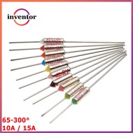 【5PCS】TF Thermal Fuse RY 10A 15A 250V 60℃-300℃ Temperature 152C/155/157/160/165/167/170/172/180/184/