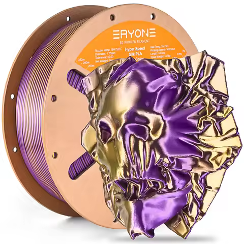 ERYONE 3KG Hyper Speed Dual Color Silk PLA Filament 3D Printer Hyper Speed Coextrusion Filament PLA 
